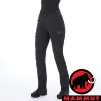 【MAMMUT 長毛象】女 Yadkin 女防潑水軟殼長褲『黑』1021-00171 戶外 休閒 釣魚褲 登山 露營 運動褲