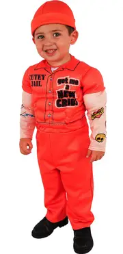Cutie Convict Boys Orange Prisoner Costume