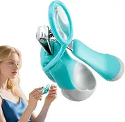 Nail Cutter with Magnifier, Precise Nail Grooming Tool, Stainless Steel Toddler Fingernail Cutter Precise Tool for Children Boys Family Friends