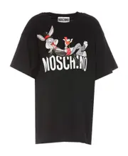 Plain jersey T-shirt S Black