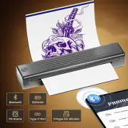 Bluetooth Thermal Artist Stencil Board Tattoo Printer with 10 Pcs Transfer Paper