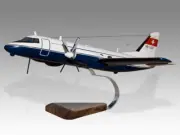 Grumman G-159 Gulfstream I Desk Wood Airplane New Model Small Scale 1/72