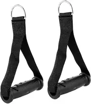 2Pcs Resistance Band Fitness Cable Handles for Sports Pull Exercises Durable Ergonomic Design for Home Gym and Pull Down Workouts Material Non Slip Grip