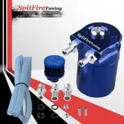 Oil Catch Can Reservoir Baffled Tank Breather Filter Universal Blue Fits Honda (for: Honda)