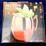 Godinger Moscow Mule Beverage Mug with Hammered Copper Finish 20oz