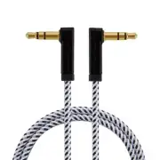 3Ft 3.5mm Stereo Audio Cable 90 Degree Right Angle Plugs for Car Home Phones