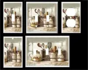 RUSTIC FARMHOUSE #12 JARS KITCHEN UTENSILS SELF LIGHT SWITCH COVER PLATE