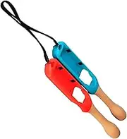 2x Motion Sensing Drumstick for Joy-Con Controller, Drum Bundle Stick Gamepad Holder for Better Gaming Experience