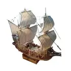 3D Puzzle Ship Model Kits 1:100 Scale Paper Sailboat Ship Kits for Adults