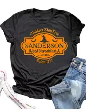 NEW Sanderson Sisters Bed and Breakfast Women's Short Sleeve Graphic T-Shirt Sma