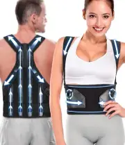XL Adjustable 2-in-1 Back Brace Posture Corrector for back pain Men & Women NEW