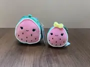 Squishmallows Wanda 5” Watermelon Fruit Food NWt New Plush Clip On Set