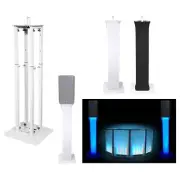 (1) Rockville White Adjustable Totem Speaker Stand For Peavey RBN 112