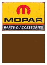 1:24 1:25 SCALE MOPAR WEATHERED METAL SIGN GARAGE BUILDING DIORAMA LAYOUT 27