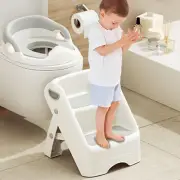 Uandhome Step Stool for Kids, Foldable Anti-Slip 2-Step Stool for Toilet Pott...