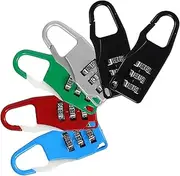 Outanaya Suitcase Locks for Travel 6 Pack Luggage Combination Padlocks Theft Locks Padlock for Suitcases Bags