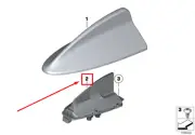 BMW 2 Active Tourer F45 Roof Antenna 65209226896 9226896 NEW GENUINE