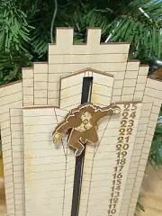 Hans Gruber Falling off off Nakatomi Plaza Advent Calendar, from Die Hard