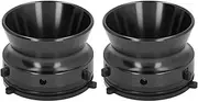 1 Pair Nab Hub Adapters, 10 Inch Reel to Reel Tape Nab Hub Adapter, Opener Universal Loading Device for Studer for Akai for Teac (Black)