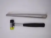 Tanjin Jewelry Rubber Hammer with Stainless Steel Ring Mandrel Sizer Set