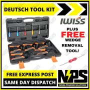 IWISS 12 Piece Tool Kit Deutsch Crimp & Removal KIT-DC01 DT Terminal Repair Auto