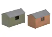 Peco Garden Sheds Timber Type 2 OO Gauge Model Railway SS58