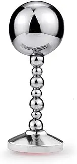 Anal plug with pull bead made of metal butt plug anchor base anal plug dilator with colored gemstones 3 sizes to choose from suitable for men and women(A,M)