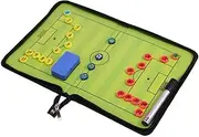 SPPHOENIX Foldable Football Soccer Coach Tactics Board - Double-Sided Magnetic Coaching Clipboard, Strategy Planning Book Set