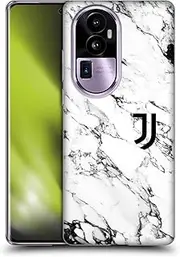 Head Case Designs Officially Licensed Juventus Football Club White Marble Soft Gel Case Compatible with Oppo Reno10 Pro+
