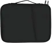 JZS 12.9-13.3 Inch iPad Carrying Case, Padded Travel Tablet Sleeve Bag for iPad Pro, Laptop, Black