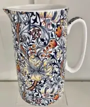 NOSTALGIC STOKE ON TRENT FINE CHINA MILK JUG - BLUE LILY - ON SALE VALUE+