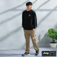 在飛比找momo購物網優惠-【JEEP】男裝 防潑水口袋工作褲(卡其)