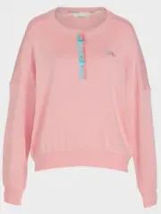NWT LADIES PETER ALEXANDER PEACH FLEECE PYJAMA TOP PLUS SIZE 1+ / 16 - 18