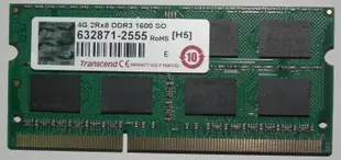 創見ddr3-1600 4gb終保JM1600KSN-4G記憶體h5筆電2rx8 so-dimm ram雙面顆粒nb