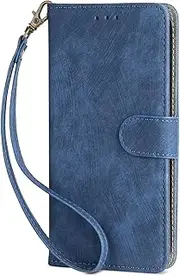 [YBROY] Case for Nokia C31, Magnetic Flip Leather Premium Wallet Phone Case, with Card Slot and Folding Stand, Case Cover for Nokia C31.(Blue)