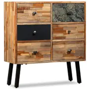 vidaXL Side Cabinet with 6 Drawers Solid Reclaimed Teak Sideboard Bedroom