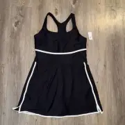 Old Navy Active Womens Powersoft BuiltIn Bra Athletic Dress Size Large Black New