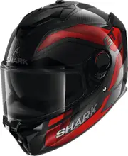 Shark Spartan GT Pro Ritmo Carbon Helmet, black-grey-red, Size 2XL for Men Black Grey Red