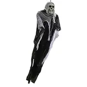 Qkbuza Grim Skeleton, Creepy Ghost Prop Halloween Skeleton Ghost, Scary Halloween Ghost for Halloween Haunted House Prop and, Indoor/Outdoor