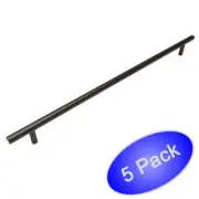 *5 Pack* Slim 3/8" Diameter Cosmas Oil Rubbed Bronze Euro Bar Pull 404-320ORB