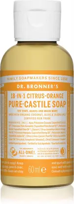 Dr. Bronner'S Citrus & Orange Universal Liquid Soap 60 Ml