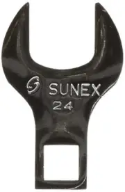 Sunex 97324 1/2-Inch Drive 24-mm Jumbo Crowfoot Wrench