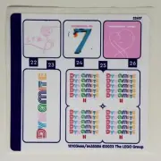 LEGO STICKER SHEET #4 BTS Dynamite 21339 Decals Stickers Ideas CUUSOO