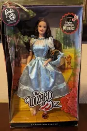 50th ANNIVERSARY WIZARD OF OZ DOROTHY BARBIE DOLL Musical Pink Label NEW