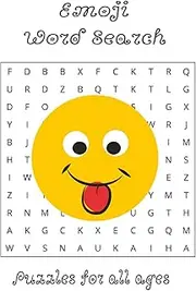 Emoji word search book: Puzzle for adults, teens | 50+ puzzles | easy to print