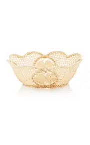 [Moda Domus] Set-of-4 Small Oval Wicker Bowls