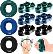FitBeast Grip Strength Trainer, Finger Exerciser, Forearm Strengthener 9-Piece K