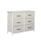 Storage Cabinet Tower Chest Of Drawers Dresser Tallboy 5 Drawer Beige