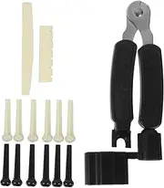 WESIEVYA Acoustic Guitar Repair Kit Guitar Bridge Pin Tool String Winder Pegs Rests Parts