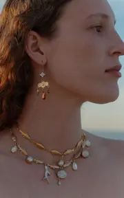 [Grainne Morton] 18K Gold Plated Silver Fish Necklace